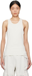 Entire Studios Off-White Rib Tank Top