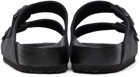 Birkenstock Black Leather Arizona Sandals