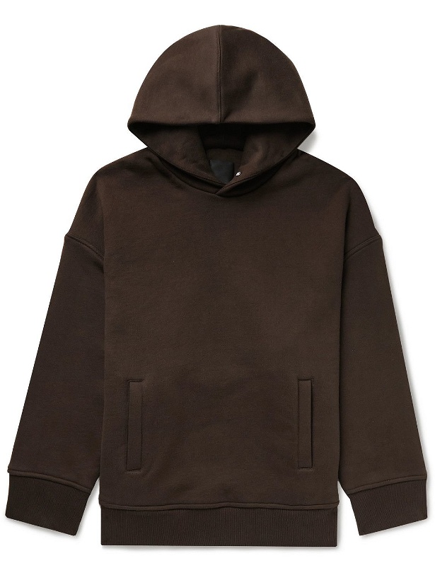 Photo: Givenchy - Oversized Cotton-Jersey Hoodie - Brown