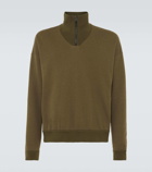 Loro Piana Cotton and cashmere half-zip sweater