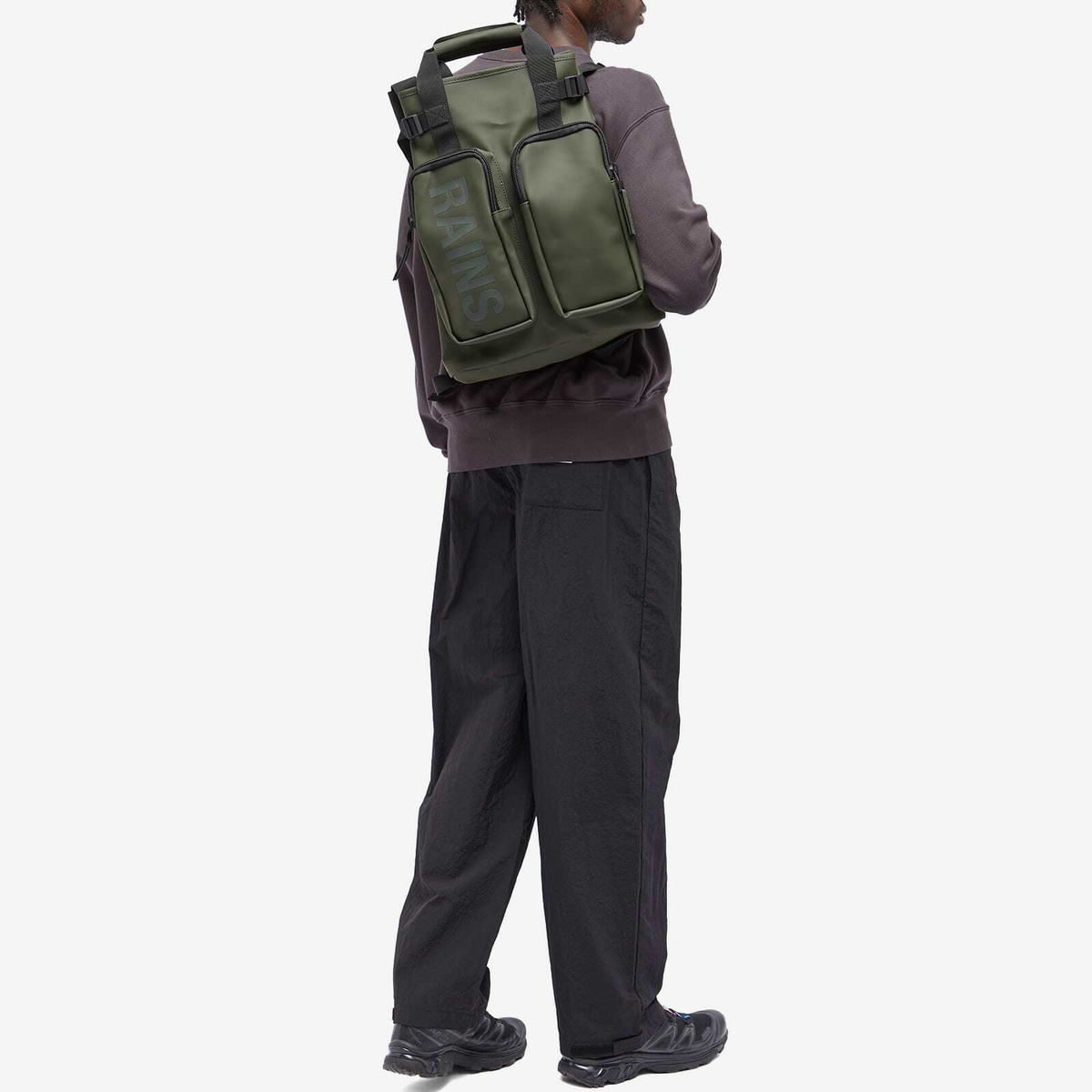 Rains® Texel Tote Backpack in Black for $170 | Free Shipping