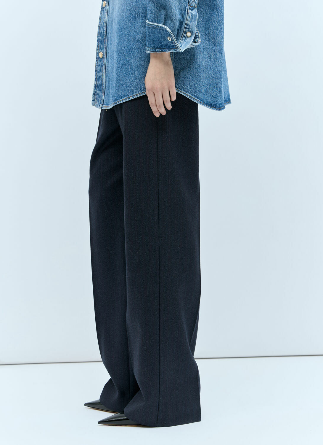 Bottega Veneta Striped Wool Pants