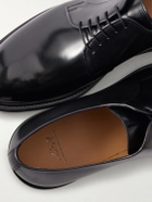 Mr P. - Leather Derby Shoes - Black