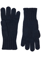 John Smedley Cashmere-blend Gloves - Navy - One Size