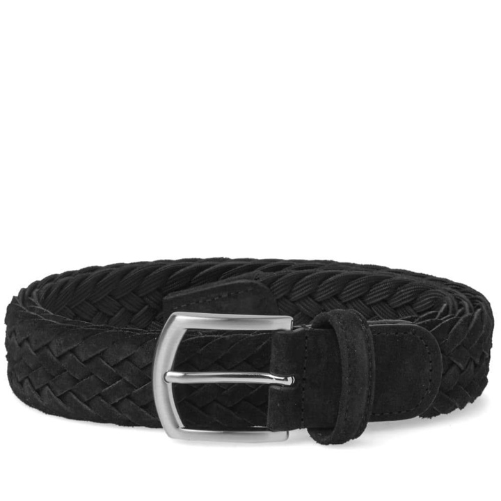 Photo: Anderson's Woven Suede Belt Black