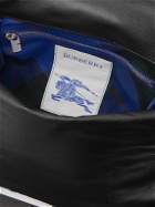 Burberry - Logo-Embroidered Padded Leather Messenger Bag