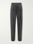 Brunello Cucinelli - Straight-Leg Cotton-Corduroy Suit Trousers - Gray