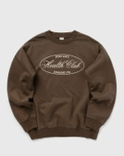 Sporty & Rich Oval Health crewneck Brown Mens Sweatshirt