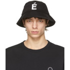 Etudes Black Training Patch Bucket Hat