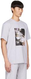 Helmut Lang Gray Cotton T-Shirt