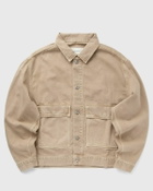 Calvin Klein Jeans MINIMAL TRUCKER JACKET Beige Mens Denim Jacket