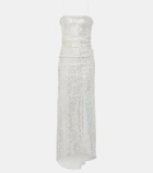 Jacques Wei Sequined slip dress