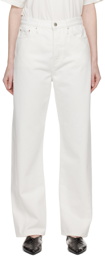 Totême White Twisted Seam Jeans