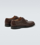 The Row Novus woven leather Derby shoes