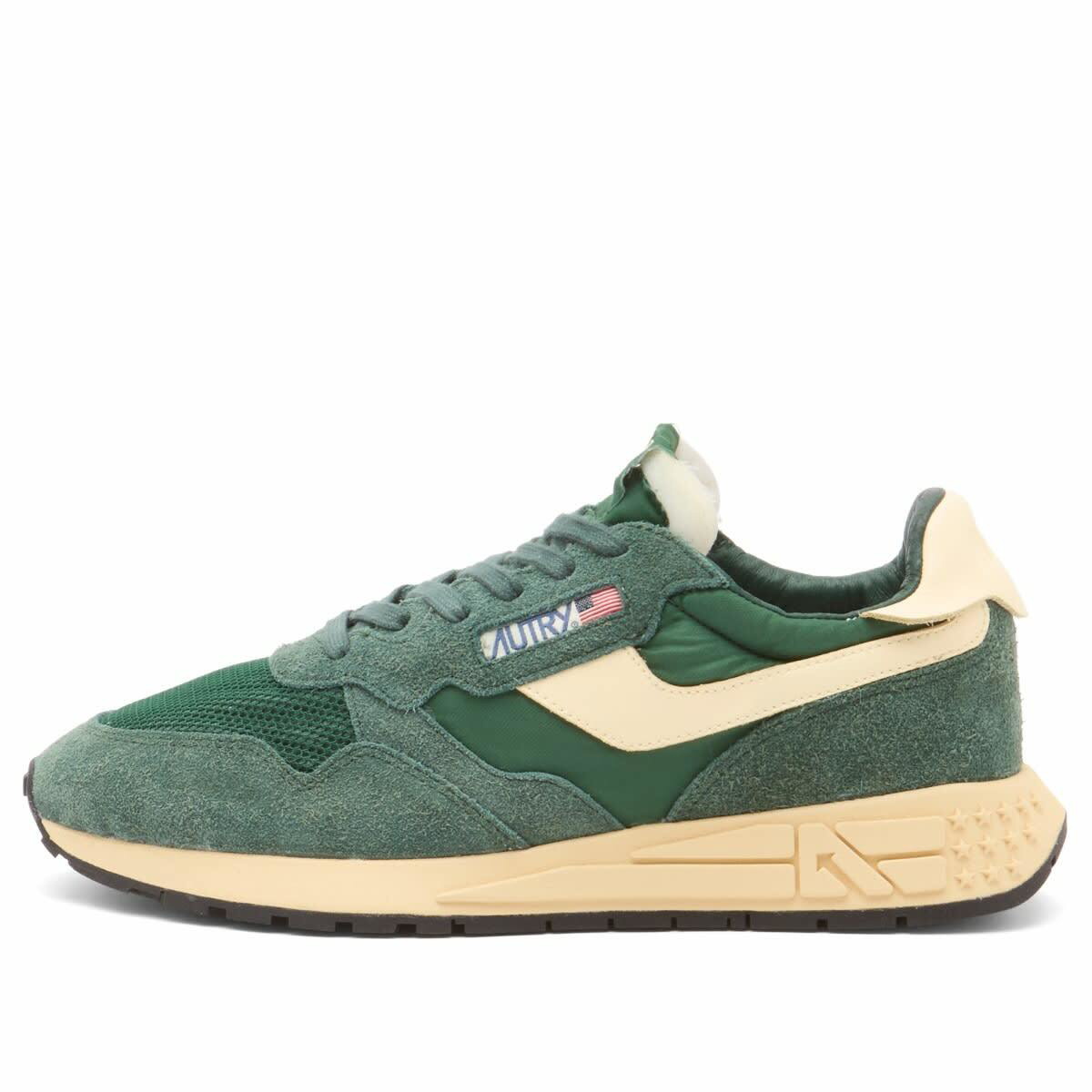 Autry - Medalist Two-Tone Leather Sneakers - Green Autry