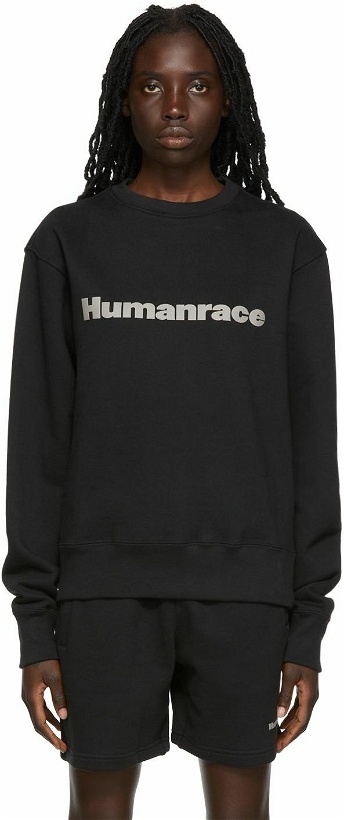Photo: adidas x Humanrace by Pharrell Williams Black Humanrace Basics Sweatshirt