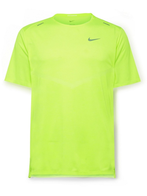 Photo: Nike Running - Rise 365 Dri-FIT T-Shirt - Yellow