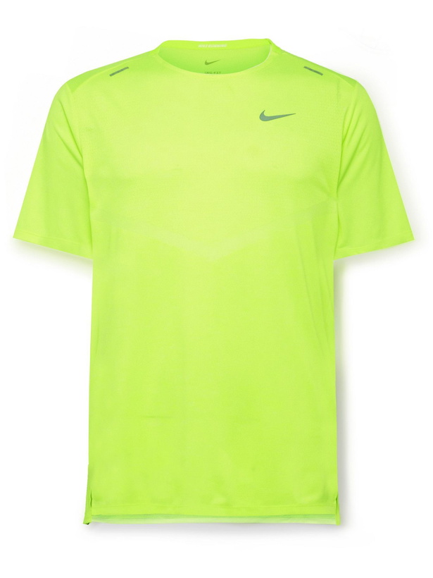 Photo: Nike Running - Rise 365 Dri-FIT T-Shirt - Yellow