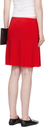 Sandy Liang Red Lyon Midi Skirt