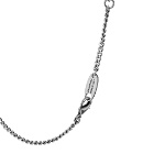 Balenciaga Men's BB Licence Necklace in Antique Silver