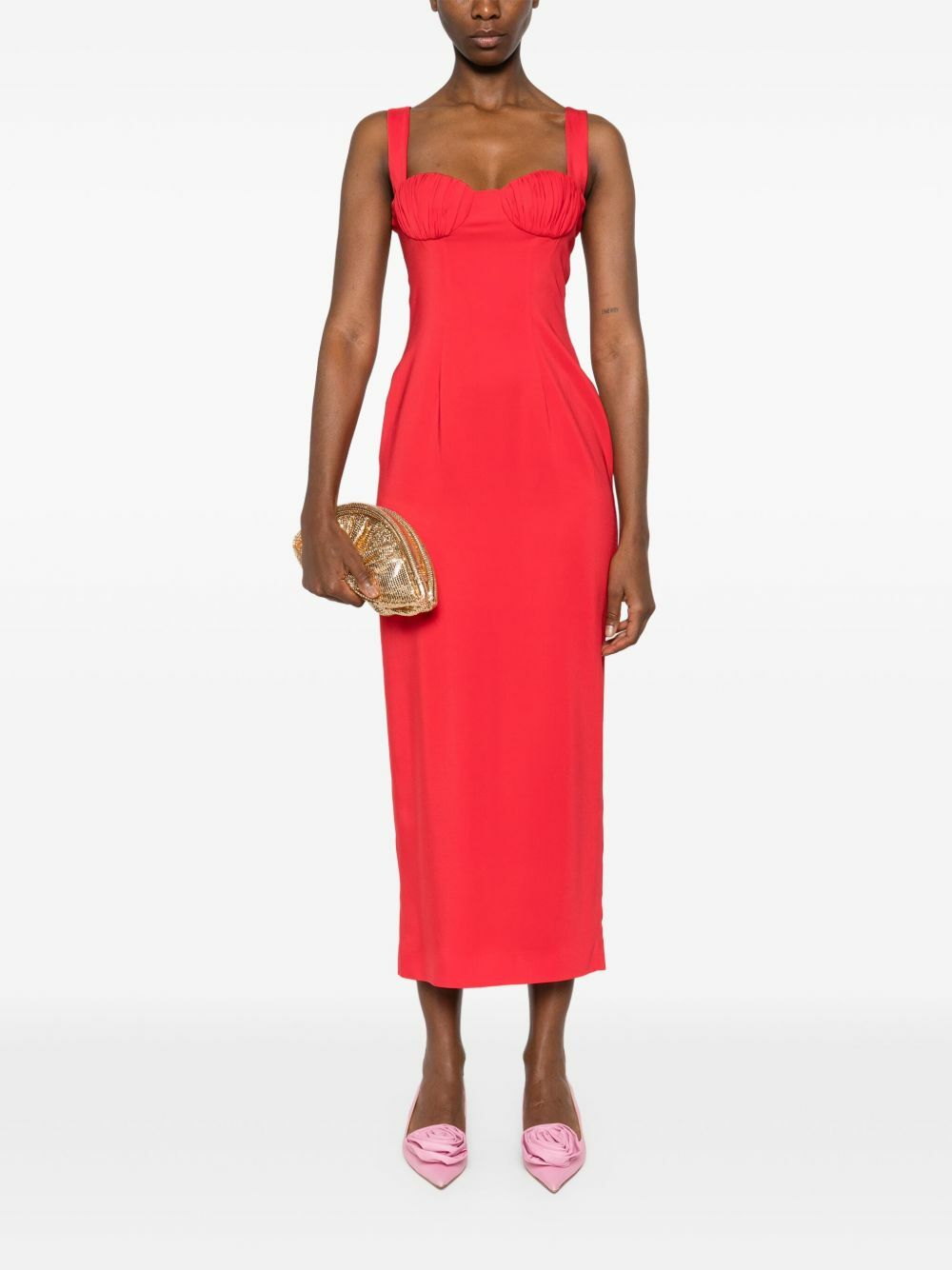Rowen Rose Gathered-Detail Maxi Dress