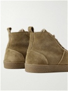 Mr P. - Larry Shearling-Lined Suede Sneakers - Brown