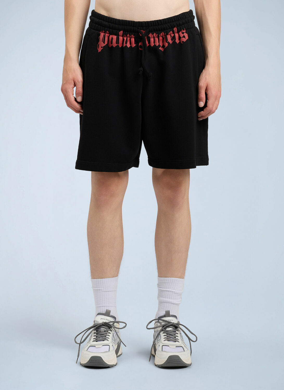 Palm Angels Waist Logo Sweatshorts