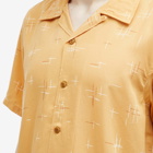 Nudie Jeans Co Men's Arvid 50s Hawaii Vacation Shirt in Ochre