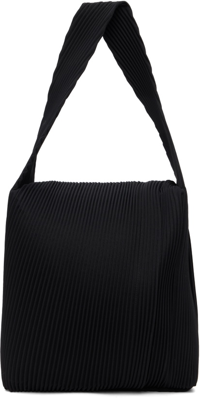 Photo: HOMME PLISSÉ ISSEY MIYAKE Black Rounded Square Tote