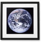 Sonic Editions - Framed 1972 Apollo 17 View of Earth Print, 16" x 20" - Blue