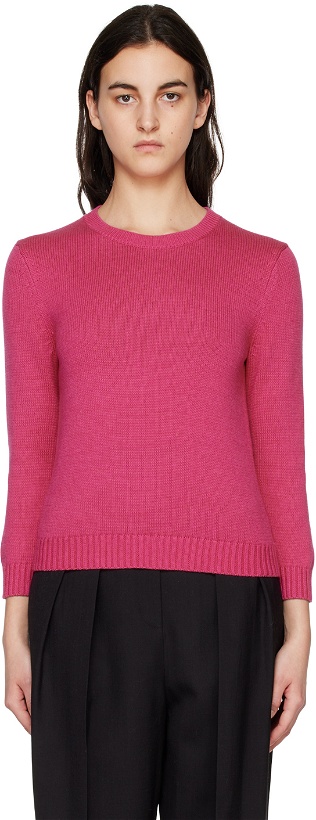Photo: Theory Pink Crewneck Sweater