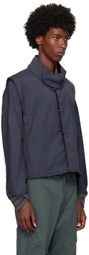 Kiko Kostadinov Navy Ohne Bomber Jacket