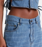 Miu Miu Chambray wide-leg pants