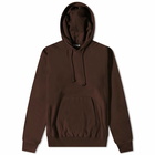 Auralee Men's Popover Hoody in Dark Brown