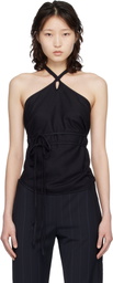 Baserange Black Wild Silk Mar Top