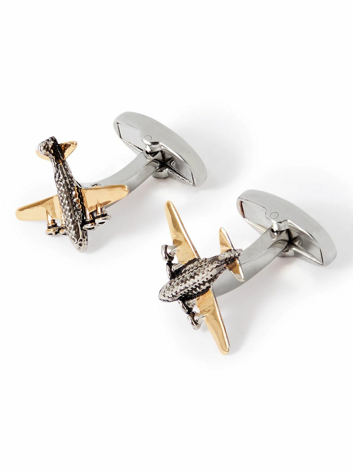 Paul Smith - Logo-Engraved Silver and Gold-Tone Cufflinks Paul Smith