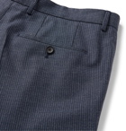 Hugo Boss - Pinstriped Virgin Wool Suit Trousers - Blue