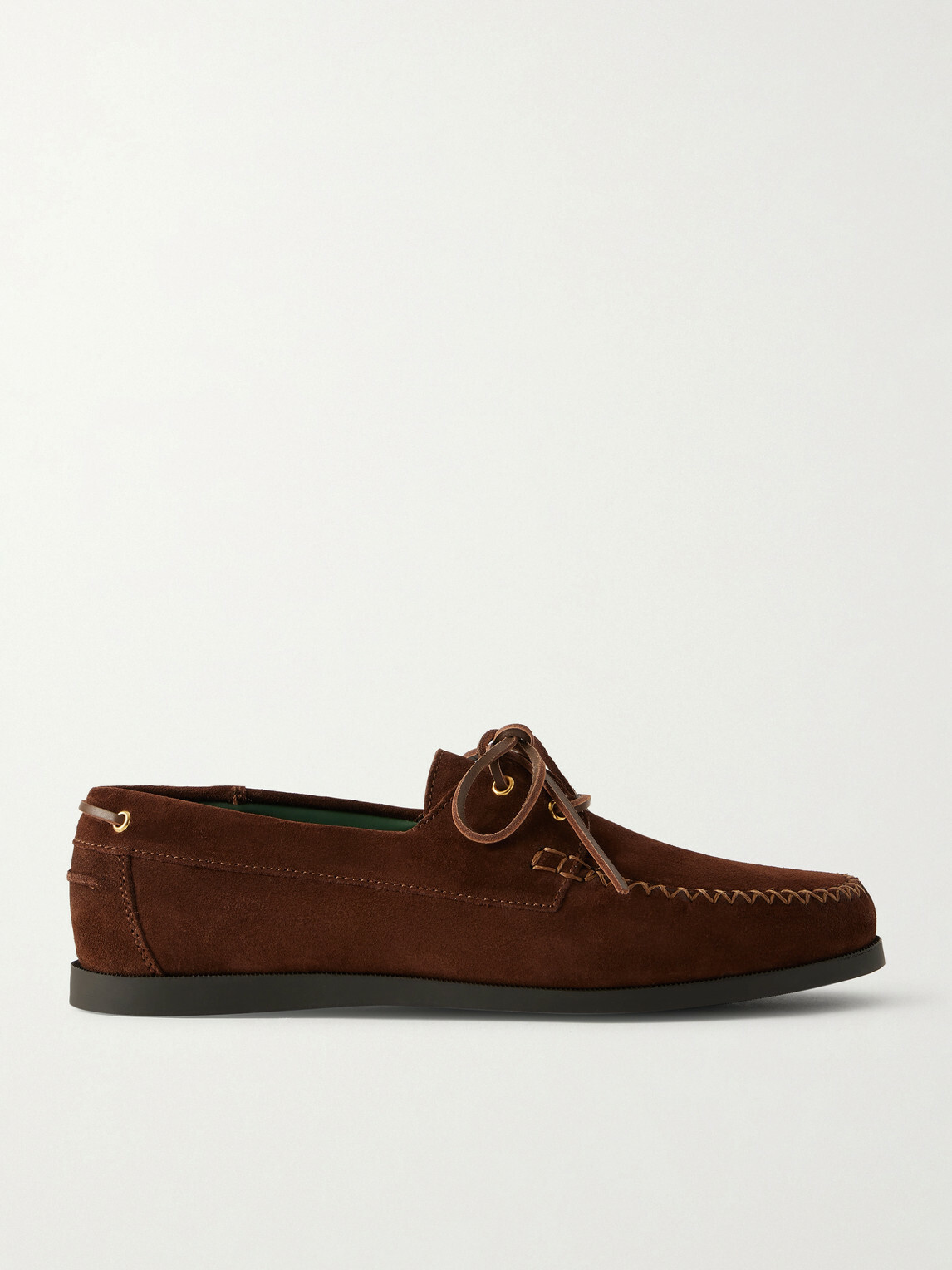VINNY's - Boatman Suede Boat Shoes - Brown