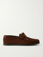 VINNY's - Boatman Suede Boat Shoes - Brown