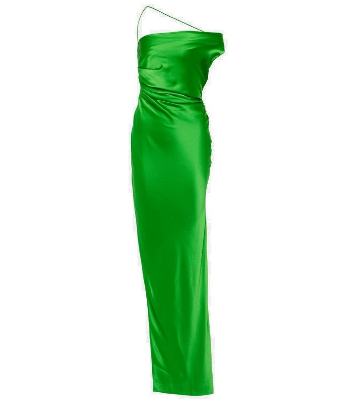 Photo: The Sei Asymmetric silk satin gown