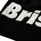 F.C. Real Bristol Men's Big Logo Knit Beanie in Black