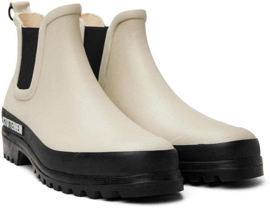 Stutterheim Off-White Rainwalker Chelsea Boots
