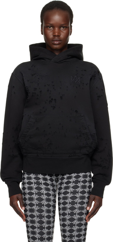 Photo: AMIRI Black MA Embroidered Hoodie
