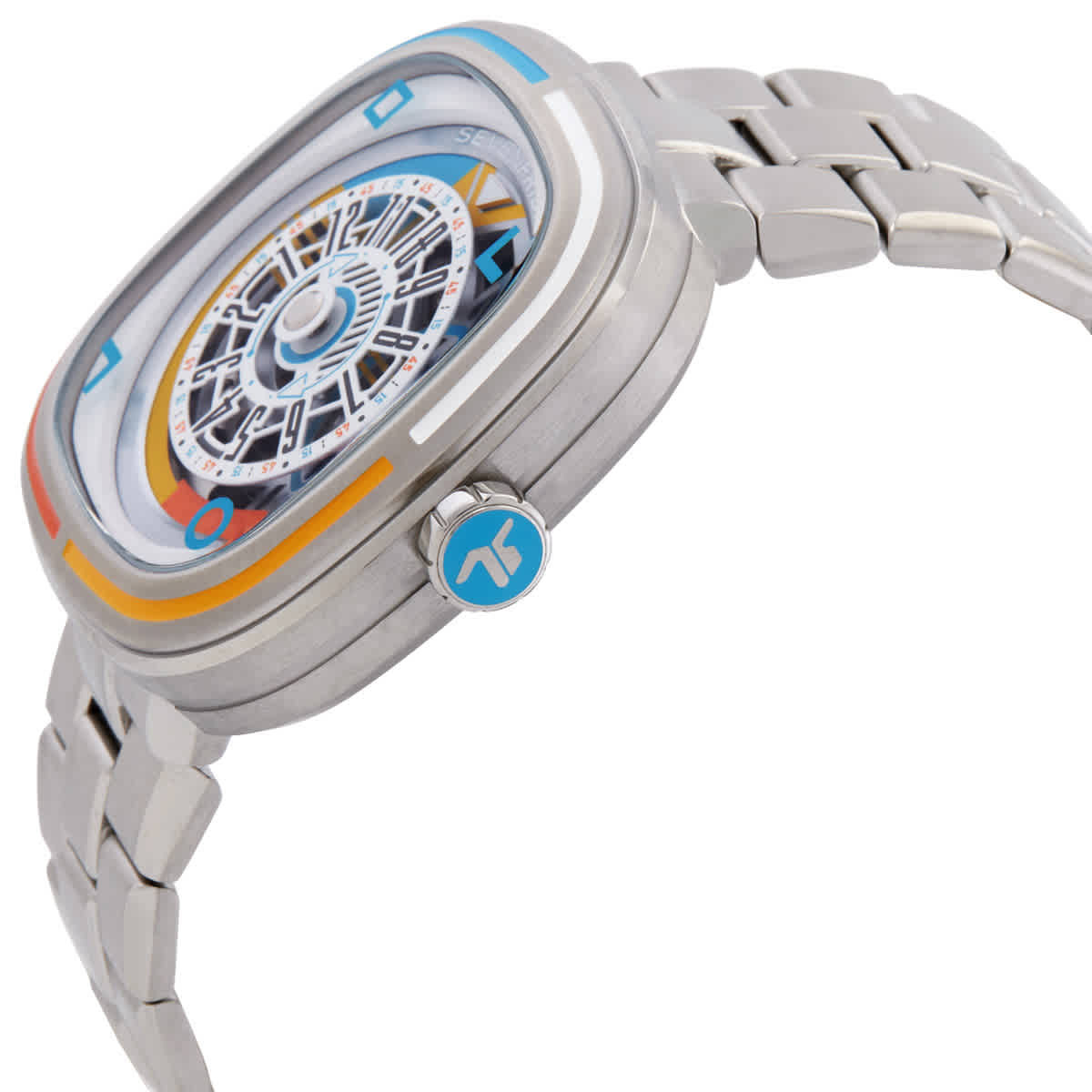 Seven Friday ''Bauhaus Inspired'' Automatic White Dial Mens Watch T1/08