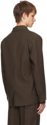 COMMAS Brown Double-Breasted Blazer