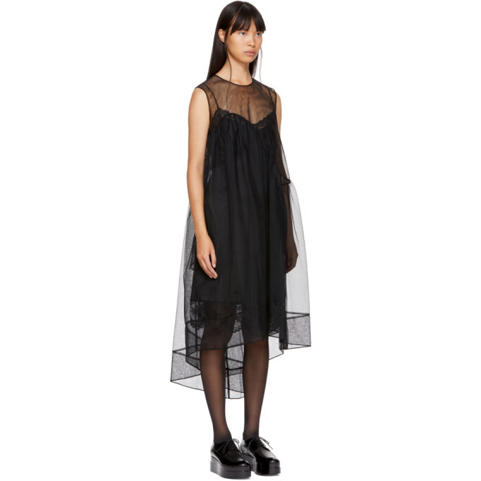 Simone Rocha Black Layered Tulle Babydoll Dress Simone Rocha Simone Rocha Black Layered Tulle Babydoll Dress Simone Rocha