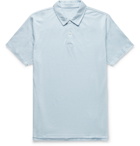 Derek Rose - Ramsay Stretch Cotton and Tencel-Blend Piqué Polo Shirt - Blue