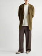 The Row - Kenzai Virgin Wool and Mohair-Blend Trousers - Brown