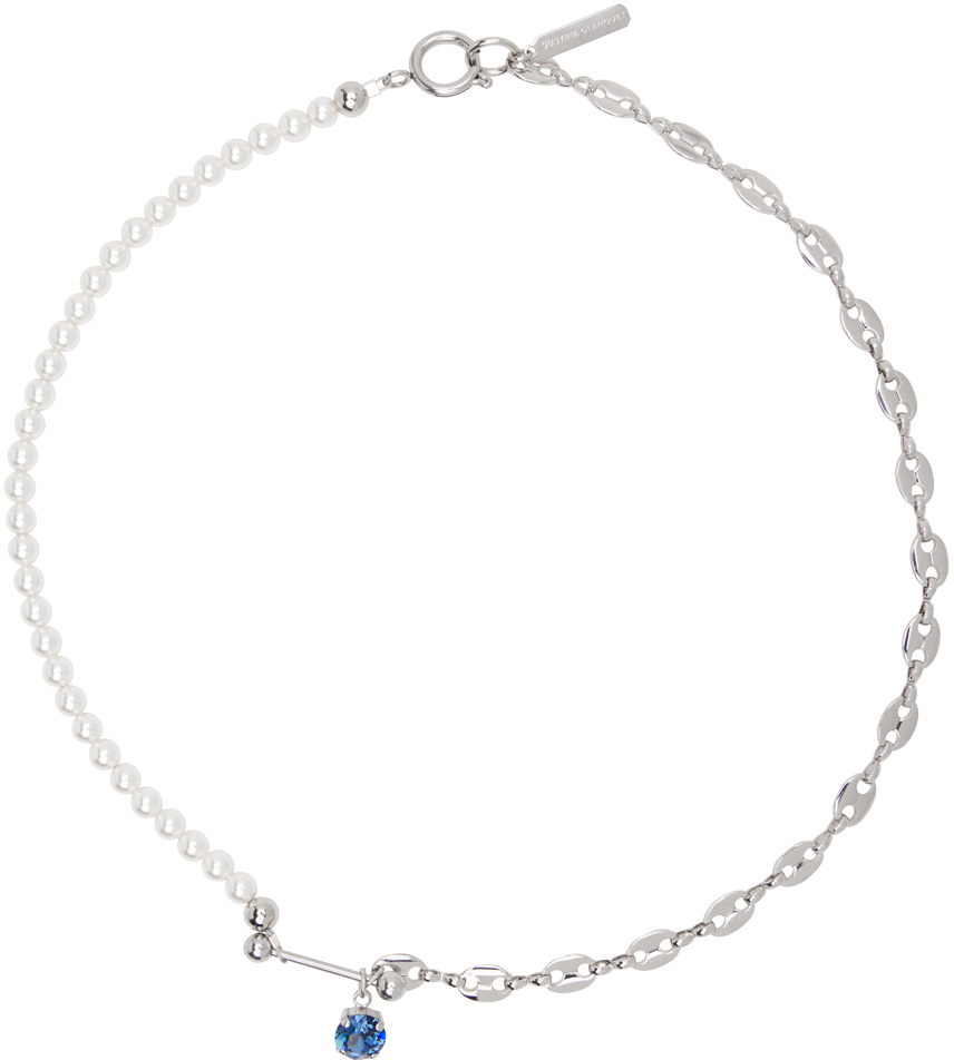 Justine Clenquet SSENSE Exclusive Silver Maddy Necklace