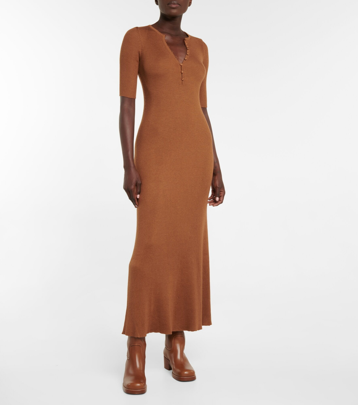 Gabriela Hearst - Johanna ribbed-knit maxi dress Gabriela Hearst